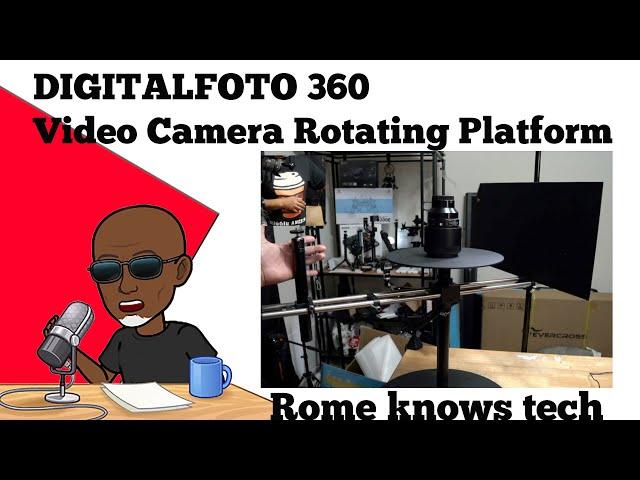 DIGITALFOTO 360 Video Camera Rotating Platform - Rome Knows Tech