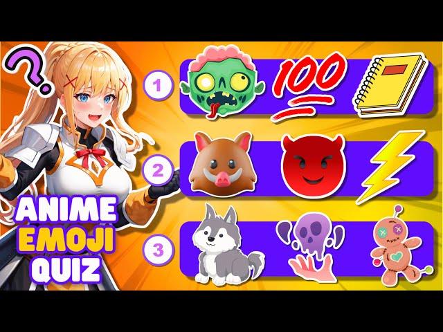 ANIME EMOJI QUIZ  | Guess 44 Popular Anime by Emojis 