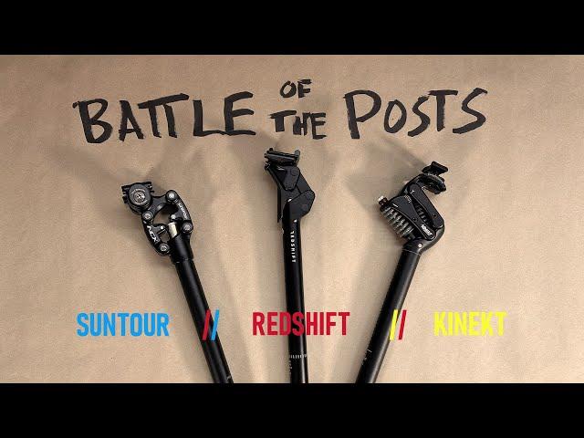 Which Suspension Seatpost is the Best on the Market??? | Suntour Vs Redshift vs Kinekt