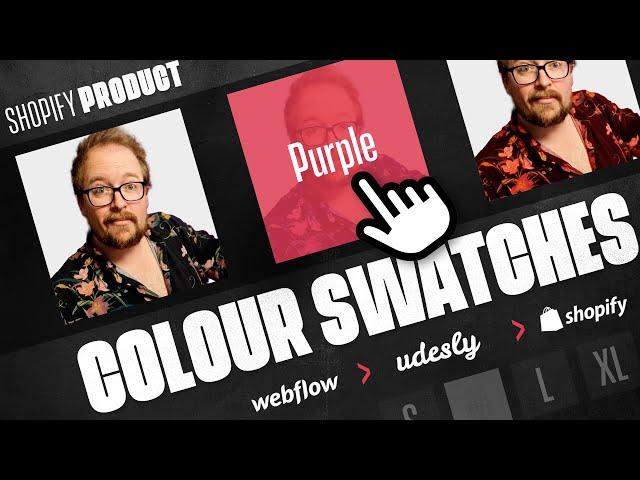 How to create product image swatches using Udesly 3.0 and reference metafields - Webflow to Shopify