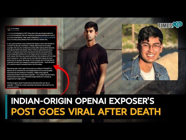 Indian-origin OpenAI whistleblower in US Suchir Balaji’s final post goes viral after death