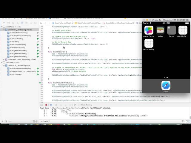 XCode7 + Swift + Unit Testing + UI Testing