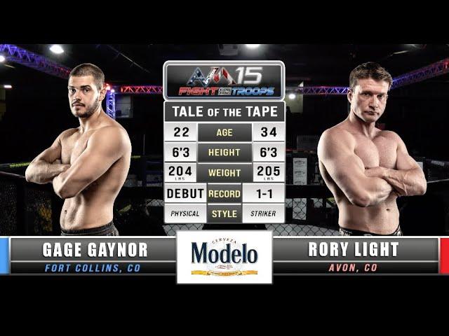 SPARTA AVM15: GAGE GAYNOR vs RORY LIGHT