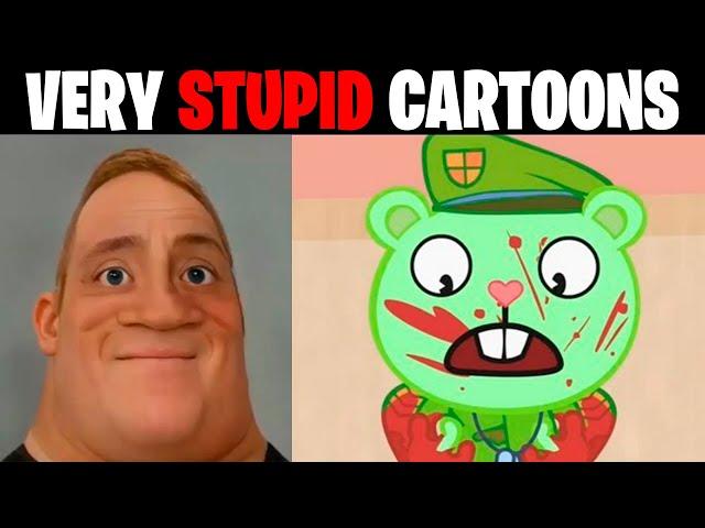 Very Stupid Cartoons Mr Incredible Becoming Idiot