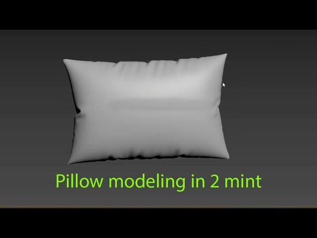 Pillow Modeling in 3dsmax | How To Make Pillow  In 3ds Max