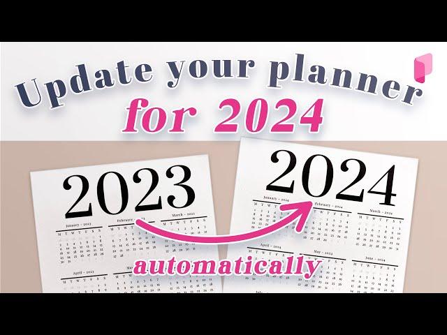Transform Your 2023 Planner into a 2024 Planner with Planify Pro