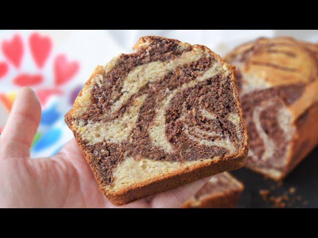 How to make Marbled BANANA BREAD easy recipe