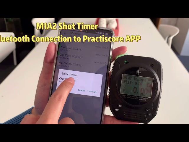 Bluetooth Shot Timer Connected to PractiScore APP from Special Pie