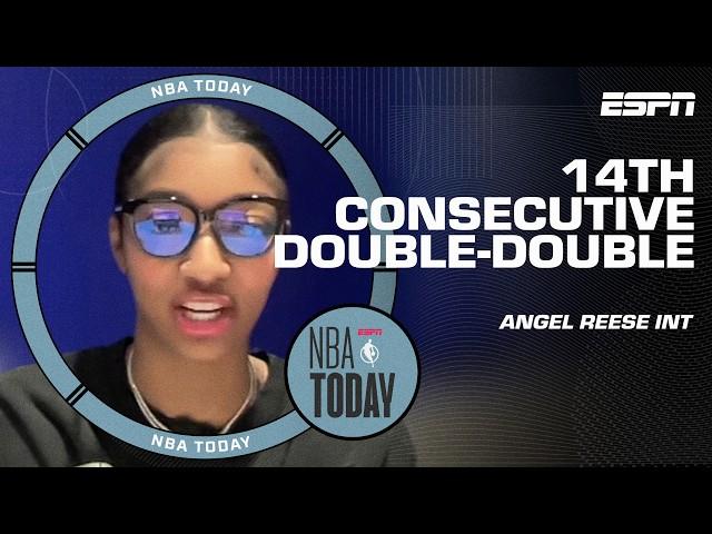 Angel Reese details her double-double league record and being named a WNBA All-Star! | NBA Today