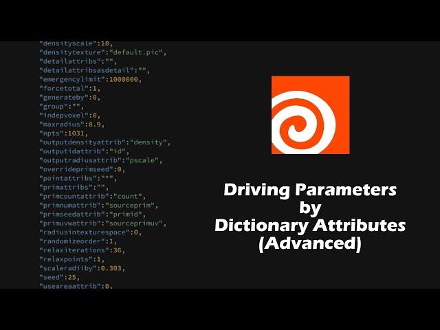 Driving Parameters using Dictionary Attributes in Houdini