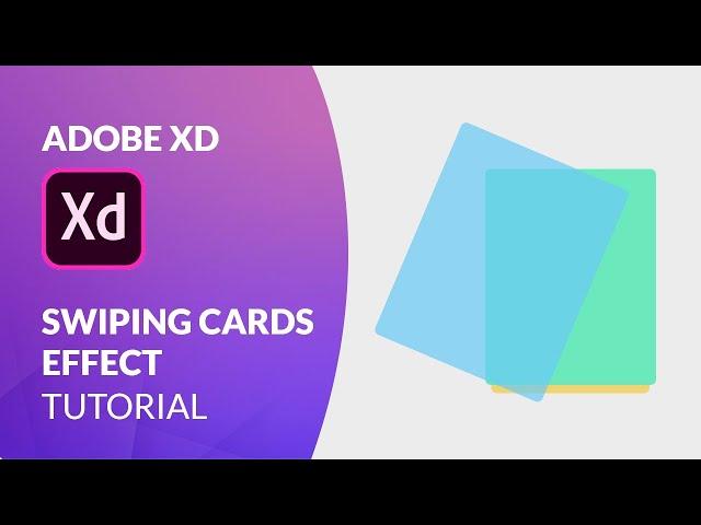 Swiping Cards Effect in Adobe Xd | Prototype | Auto Animate