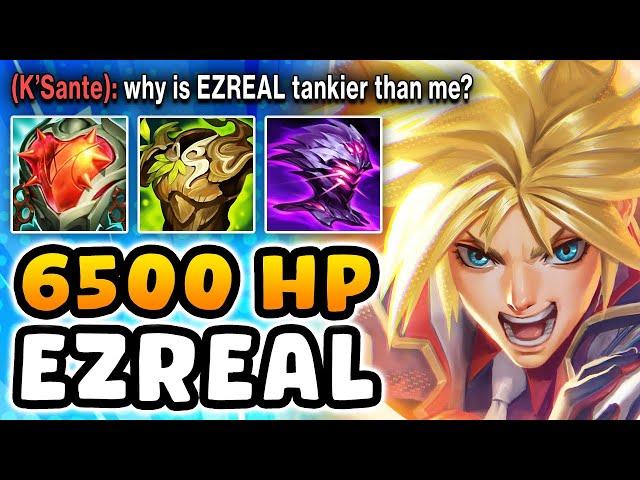 I built TANK on Ezreal Top and it's a Literal Cheat Code (6500+ HP, 1V5 MOST DAMAGE, UNKILLABLE)