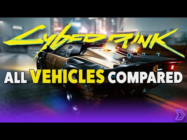 Cyberpunk 2077 - All Vehicles Compared | Cost, Speed, Handling, & Showcase