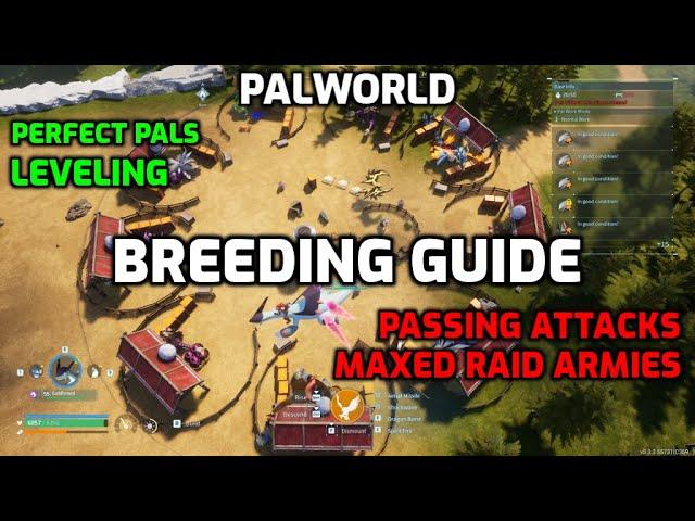 Palworld: Complete Breeding Guide | Breeding Perfect Pals From Scratch | Passing Skills | Leveling