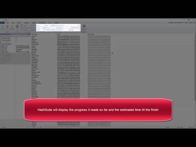 Cracking hashes with HashSuite