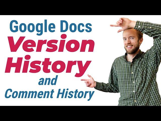 Google Docs  Version History and Comment History | how to comment on google docs