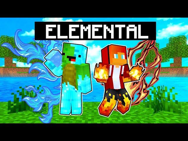 JJ and Mikey is ELEMENTAL - Minecraft Animation [Maizen Mikey and JJ]