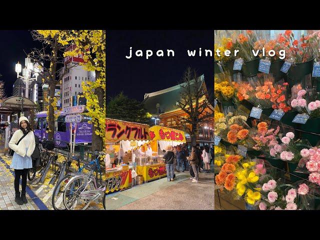  [japan vlog] my first winter in japan! new year festival, shopping in ginza, exploring shinjuku