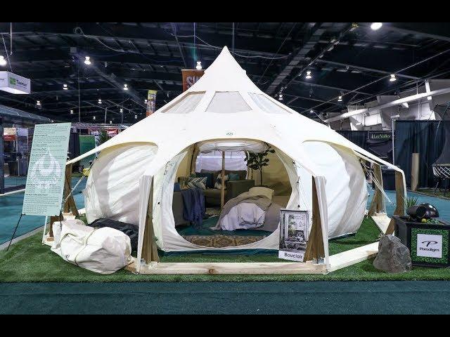 You’ve got to see inside this 200-square-foot glamping tent