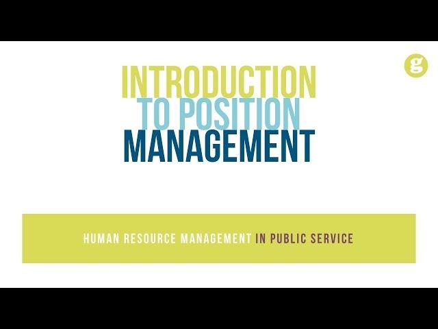 Introduction to Position Management