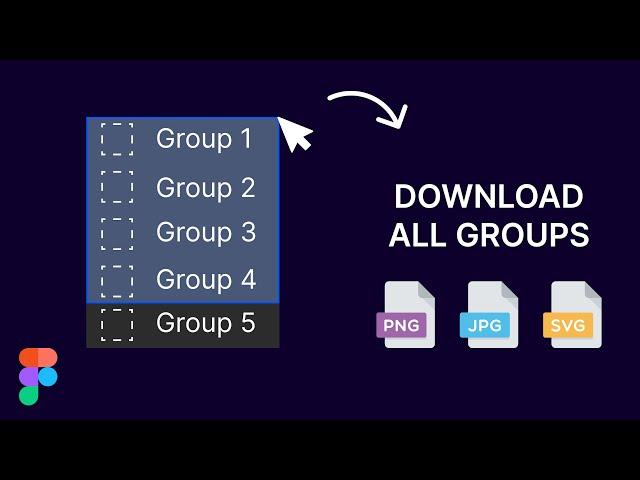 Select & Export All Groups with One Click on Figma