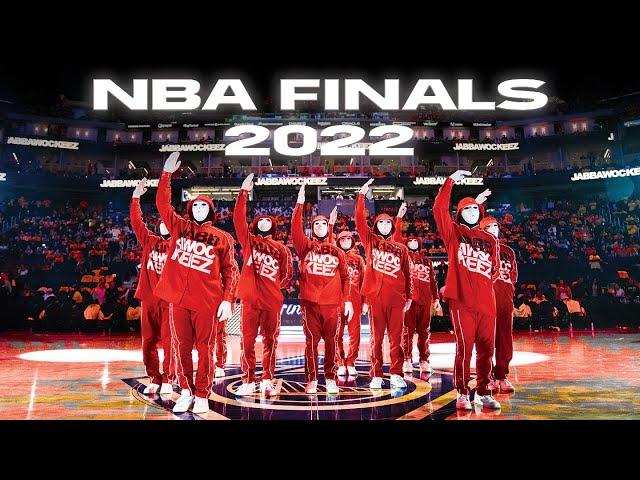 JABBAWOCKEEZ at the 2022 NBA Finals