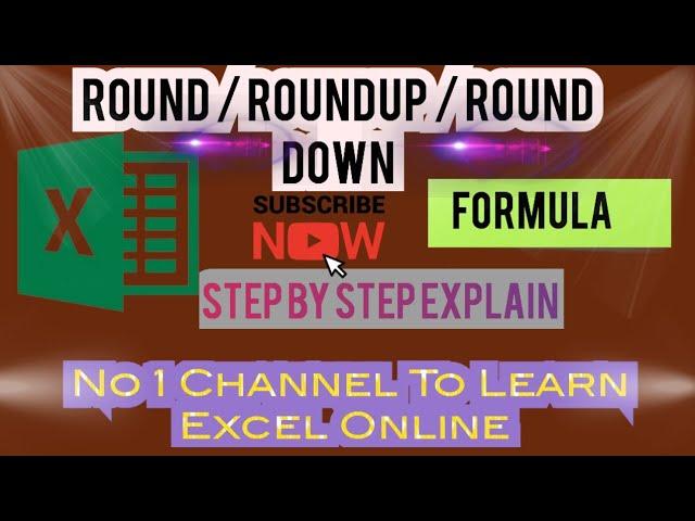  Master Excel’s ROUND, ROUNDUP, and ROUNDDOWN Functions | Easy Excel Tutorial for Beginners