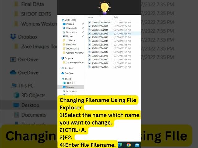 How do rename file or multiple folder name changes in excel#excel #viral #viralvideo