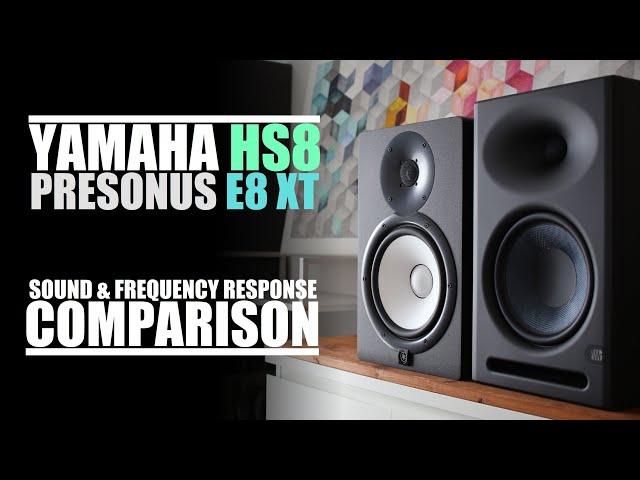 Yamaha HS8  vs  PreSonus Eris E8 XT  ||  Sound & Frequency Response Comparison