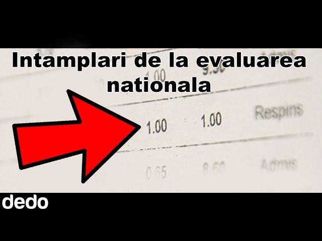 Intamplari de la EVALUAREA NATIONALA