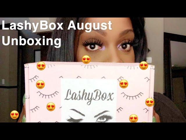 August 2019: LashyBox Unboxing! My favorite subscription | TonyaNicole 