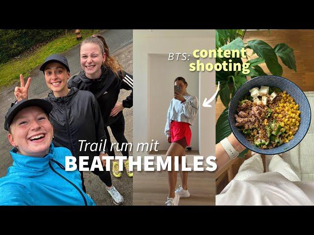 RUNNING VLOG | Trail Run mit Beatthemiles, Neue Haarfarbe + BTS filming running content