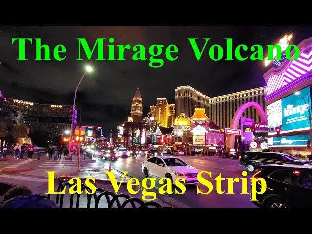 The Mirage Volcano spectacular eruption on the Las Vegas Strip!