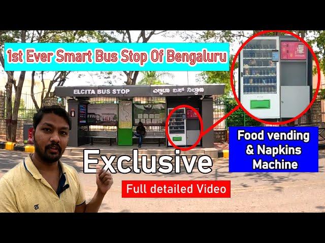 1st Ever Smart Bus Stop Of Bengaluru |  Electronic City | Elcita Bus Stop