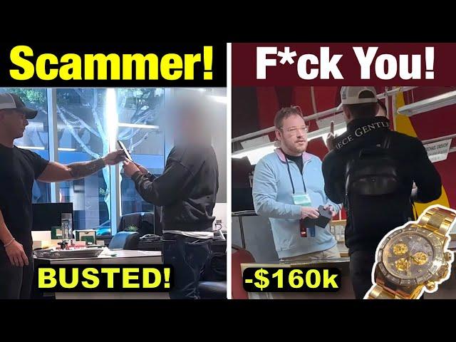 WATCH BUSTERS | Confiscating $160k Watch From Serial Scammer!