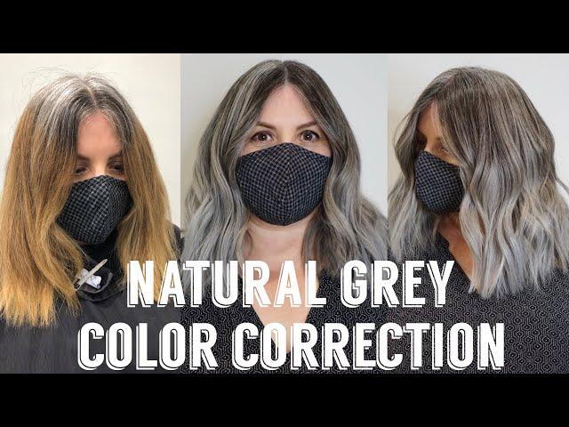 Hair Transformations with Lauryn: Blending with Natural Grey Roots Ep. 14