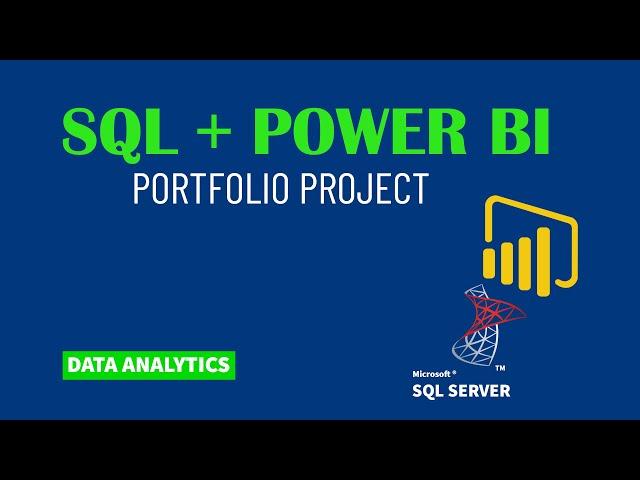 MS SQL Power BI Data Analysis Portfolio Project | Beginner to Expert | Power BI Dashboard