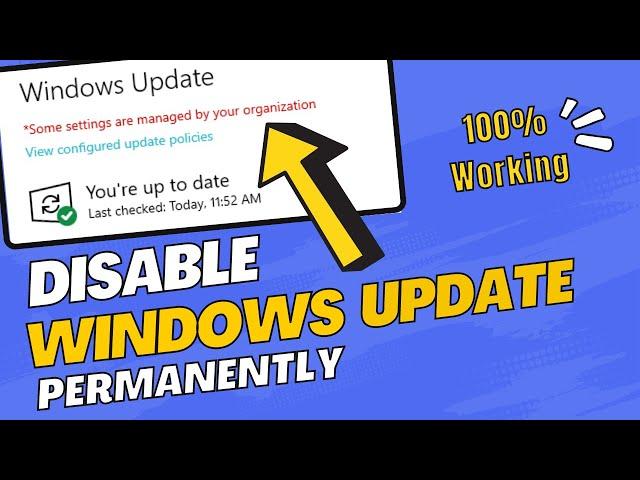 How To Disable Windows 10 Automatic Updates Permanently 2023 | Turn Off Windows 10 Updates