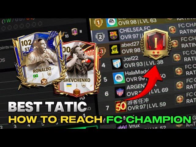 BEST Tatic For Manager Mode in FC MOBILE! How To Reach FC CHAMPION in FC MOBILE!