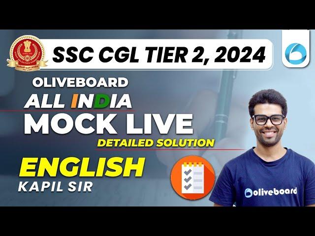 Oliveboard 5 - 6 October SSC CGL Tier 2 Live Mock Test With Solutions | SSC CGL English Mock Test