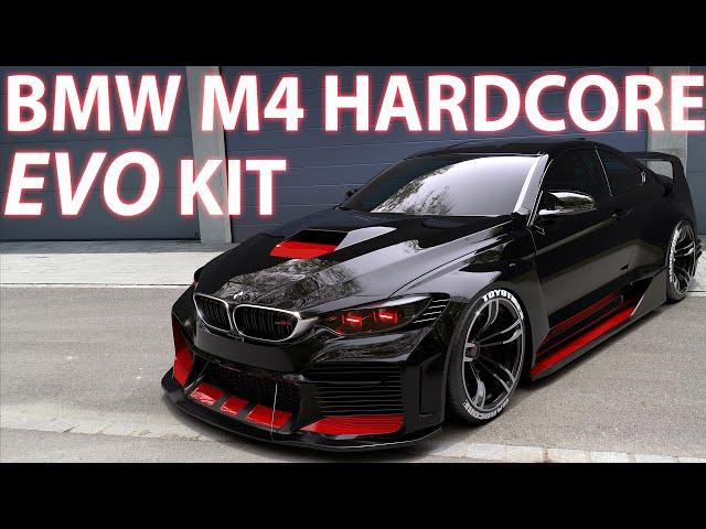 BMW M4 [EVO] HARDCORE WIDE BODY KIT by hycade