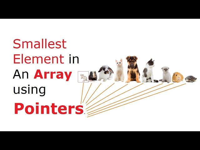 C Program To Find Smallest Element in An Array using Pointers