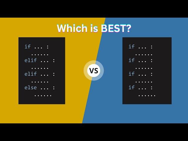 Comparing elif and Multiple if Statements in Python: Performance and Practicality