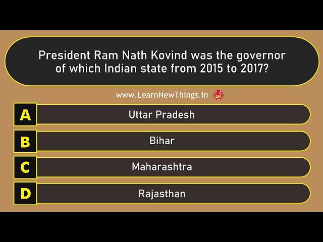 India GK Quiz - Part 1 | 60 Important General Knowledge Questions | India After Independence Quiz