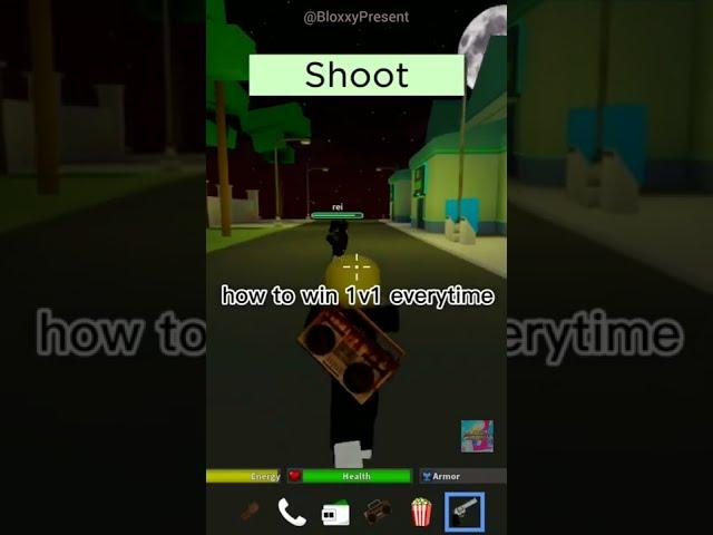 How To Win 1V1 Everytime || Da Hood || Roblox || #shorts