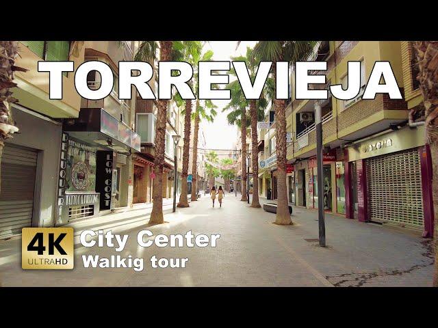 Torrevieja (City Сenter), Spain | Costa Blanca - Walking tour 2023 [4k 60 fps]