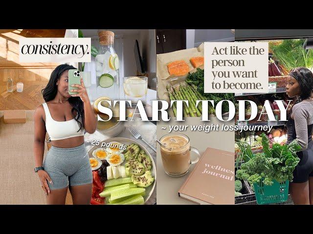 how to *START* your WEIGHT LOSS JOURNEY 2024| healing your gut & building discipline for *BEGINNERS*