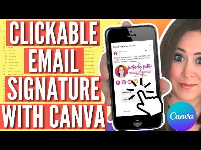 Clickable & Branded Email Signature in Canva