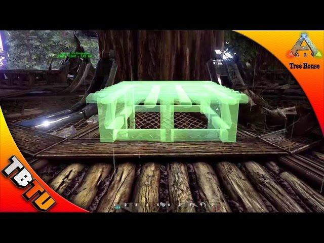 Ark: Survival Evolved Tree Platform Building Tutorial - How to Build On Tree Platforms