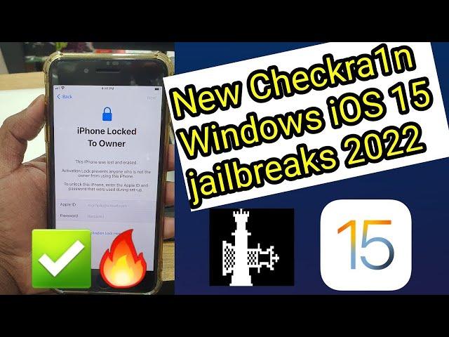 Jailbreak iPhone  iPad iOS 15 4 1 14 8 CheckRa1n for Windows  Easy install in 2022